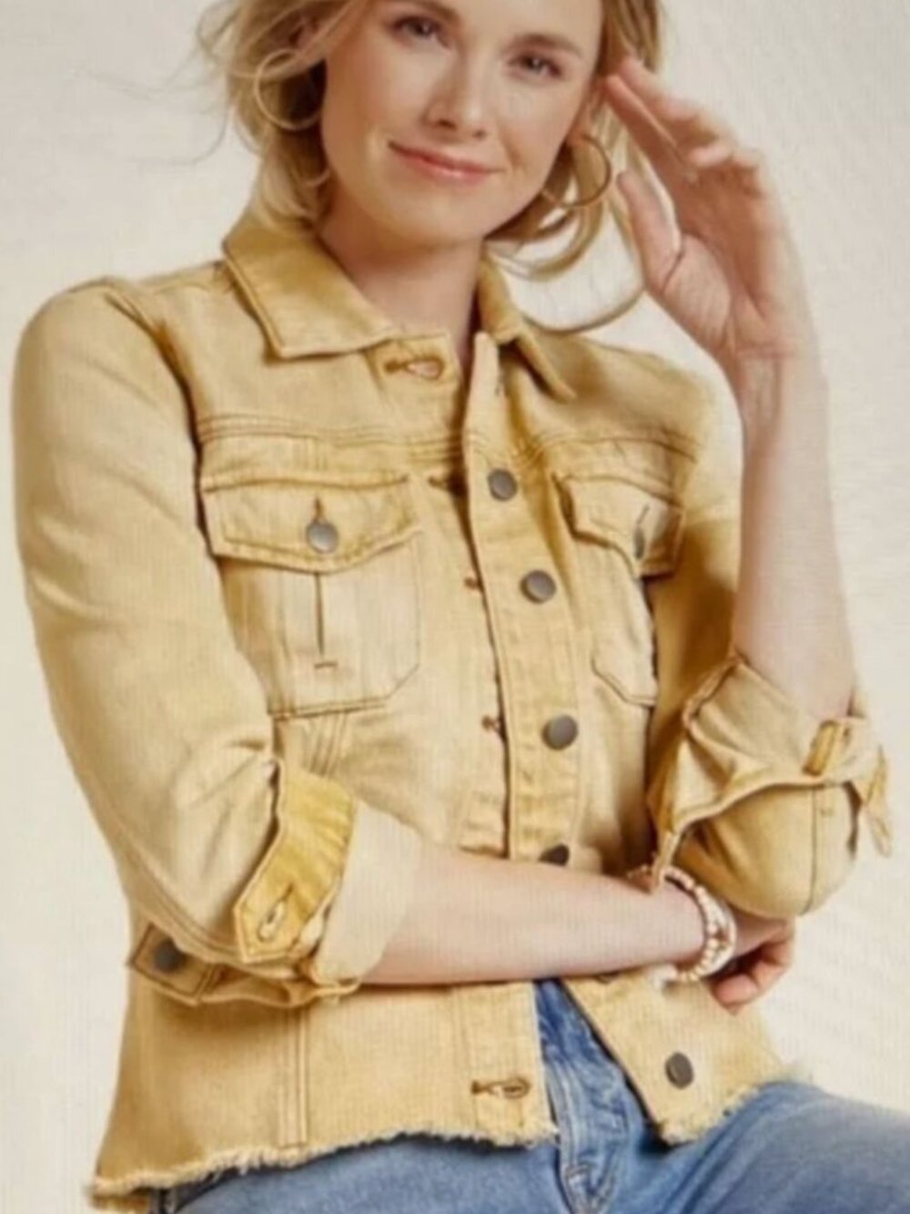 KUT FROM THE KLOTH Kara Denim Jacket L